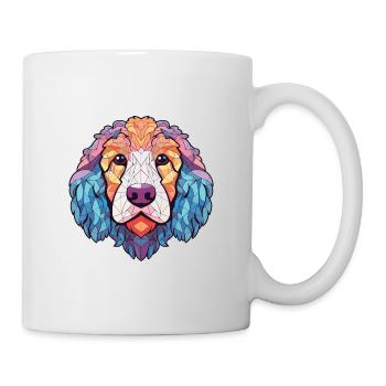 Allemand Mouton caniche chien race Coloré Aquarelle - Mug blanc - blanc - Droite