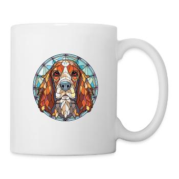 Grand Anglo Francais Dog Breed Colorful Watercolor - Mug - white - Right