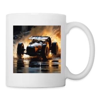 Rusty Hot Rod Rennen #5 - Tasse - Weiß - Rechts