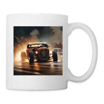 Rusty Hot Rod Rennen #10 - Tasse - Weiß - Rechts