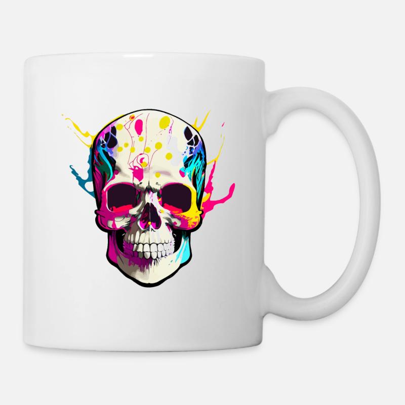 Farbe des Schädels - Tasse - Weiß