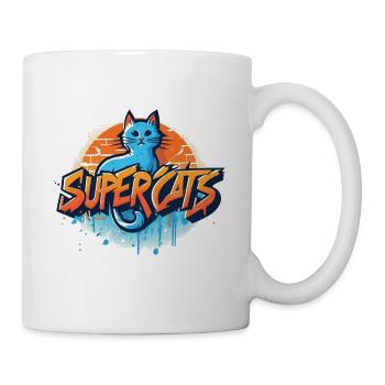 Supercats 6 Logo - Mug - white - Right