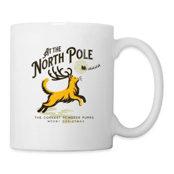 Katzenzauber am Nordpol: Das coolste Rentier - Tasse - Weiß - Rechts