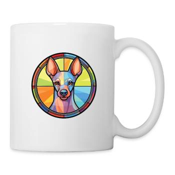 American Hairless Terrier Chien Race Aquarelle - Mug blanc - blanc - Droite