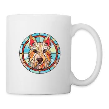 Berger Picard Hunderasse Aquarell Illustration - Tasse - Weiß - Rechts