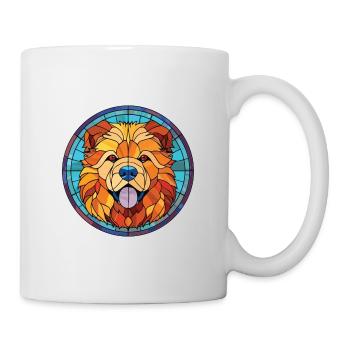 Finnish Lapphund Dog Breed Watercolor Illustration - Mug - white - Right