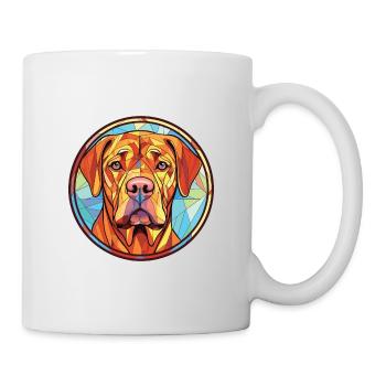 Frisian Pointing Dog Breed Watercolor Illustration - Mug - white - Right