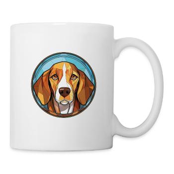 Galgo Español Hunderasse Aquarell Illustration - Tasse - Weiß - Rechts
