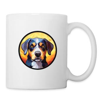 Deutsche Boxerhunderasse Aquarell Illustration - Tasse - Weiß - Rechts