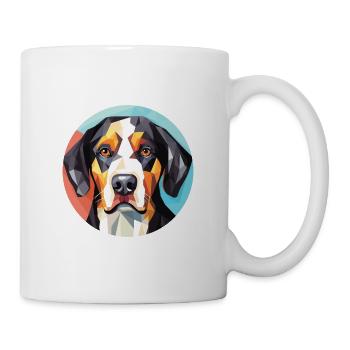 Golden Retriever Dog Breed Watercolor Illustration - Mug - white - Right