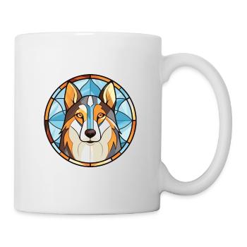 Affenpinscher race de chien aquarelle illustration - Mug blanc - blanc - Droite