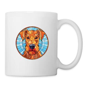 Illustration aquarelle de race de chien Terrier irlandais - Mug blanc - blanc - Droite