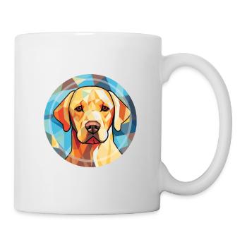 Labrador Retriever Hund Rasse buntes Aquarell - Tasse - Weiß - Rechts
