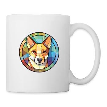 Canaan chien race coloré aquarelle Illustration - Mug blanc - blanc - Droite