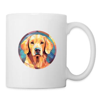 Deutsche Spitz Hunderasse Aquarell Illustration - Tasse - Weiß - Rechts