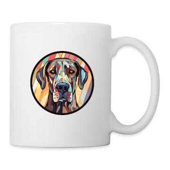 Giant Schnauzer Dog Breed Watercolor Illustration - Mug - white - Right