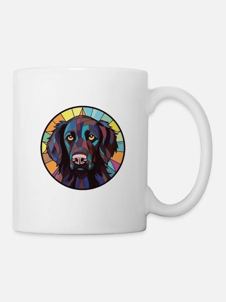 Deutsch Langhaar Vorstehhund Rasse Aquarell - Tasse - Weiß