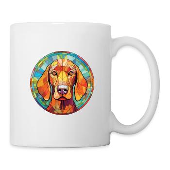 Redbone Coonhound chien race aquarelle colorée - Mug blanc - blanc - Droite