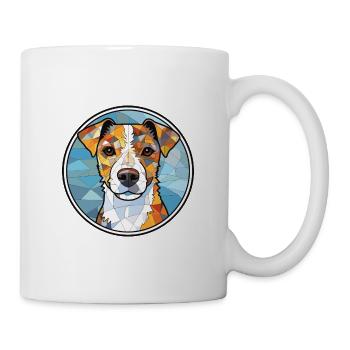 Parson Russell Terrier Hunderasse Aquarellglas - Tasse - Weiß - Rechts