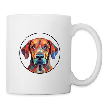 Plott Hound chien race aquarelle Illustration - Mug blanc - blanc - Droite