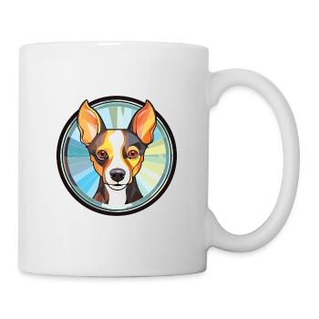 Ratterrier-Hunderasse Aquarell-Illustration - Tasse - Weiß - Rechts