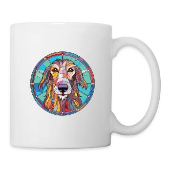 Scottish Deerhound Dog Breed Colorful Watercolor - Mug - white - Right