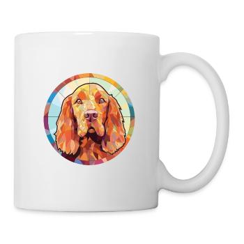 Sussex Spaniel Hunderasse Aquarell Illustration - Tasse - Weiß - Rechts