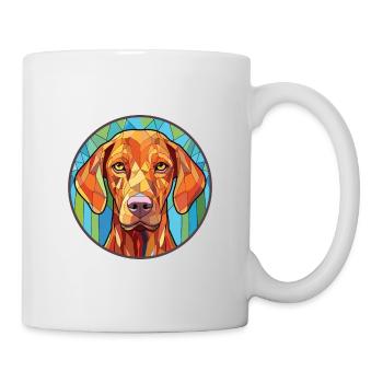 Vizsla race de chien coloré aquarelle Illustration - Mug blanc - blanc - Droite