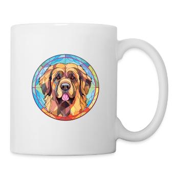 Leonberger Dog Breed Watercolor Glass Illustration - Mug - white - Right