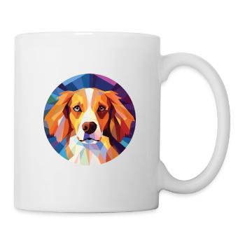 Nederlandse Kooikerhondje Dog Breed Aquarelle - Mug blanc - blanc - Droite