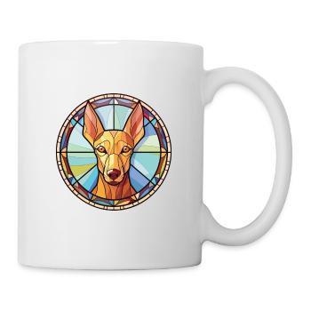 Pharaoh Hound Dog Breed Watercolor Illustration - Mug - white - Right