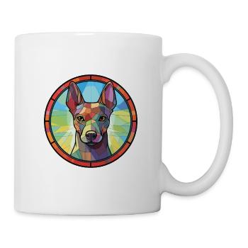 Xoloitzcuintli Hunderasse Aquarell Illustration - Tasse - Weiß - Rechts