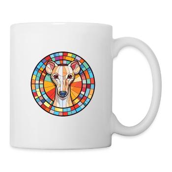 Whippet chien race coloré aquarelle Illustration - Mug blanc - blanc - Droite