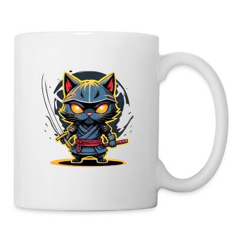 Ninja cat #5 - Mug - white - Right