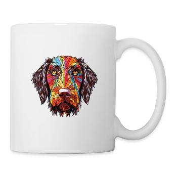 German Wirehaired Pointer Dog Breed Watercolor - Mug - white - Right
