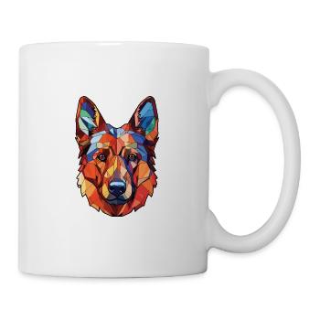 Garafian Shepherd Dog Breed Colorful Watercolor - Mug - white - Right