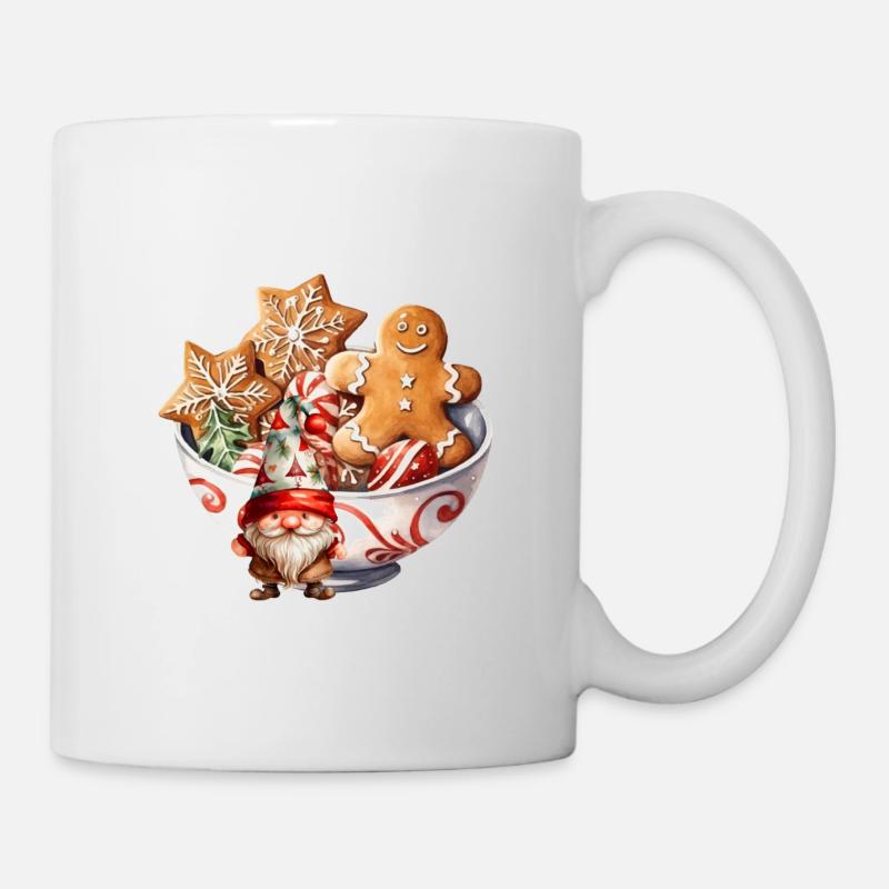 Wichtel Knut backt - Tasse - Weiß