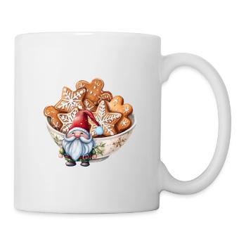 Skandinavischer Weihnachtswichtel - Tasse - Weiß - Rechts