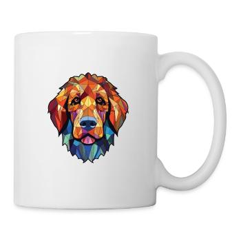 Fauve de Bretagne Hunderasse buntes Aquarell - Tasse - Weiß - Rechts