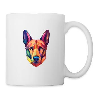 Tchécoslovaque Vlcak chien race verre aquarelle - Mug blanc - blanc - Droite
