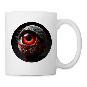 Auge Satanisch Dunkler Charakter Grausam - Tasse - Weiß - Rechts