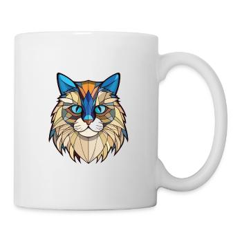 Ragdoll Cat Breed Illustration aquarelle colorée - Mug blanc - blanc - Droite