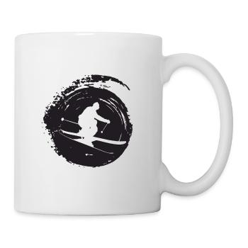Skieur Skieur - Mug blanc - blanc - Droite