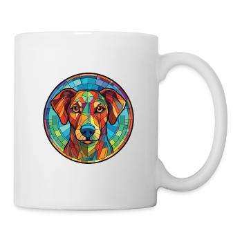 Alano Español Hunderasse Aquarell Illustration - Tasse - Weiß - Rechts