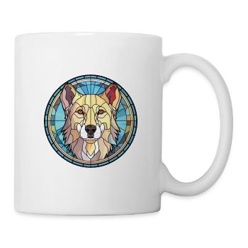Anatolian Shephard Dog Breed Colorful Watercolor - Mug - white - Right