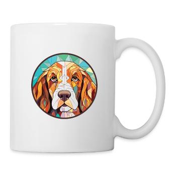 Basset Griffon Vendeen Petit Dog Rasse Aquarell - Tasse - Weiß - Rechts