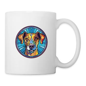 Alano Español Hunderasse Aquarell Illustration - Tasse - Weiß - Rechts