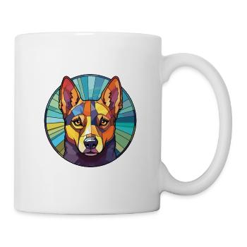 Australian Kelpie Dog Breed Colorful Watercolor - Mug - white - Right