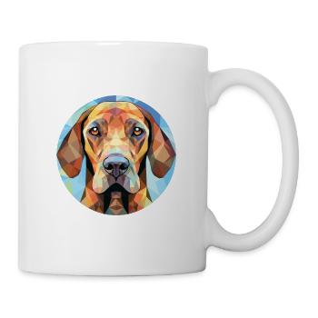 Bavarian Mountain Hound Dog Breed Watercolor Glass - Mug - white - Right