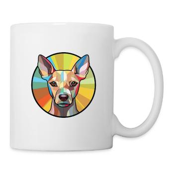 American Terrier sans poils chien race aquarelle - Mug blanc - blanc - Droite